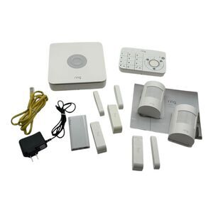 Ring Alarm Home Security Base Station 4HB1S70EN0 W/Keypad-Sensors-Power Cord